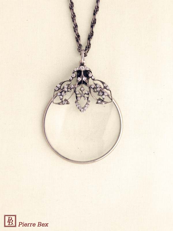 Pierre-Bex Art-Deco magnifying glass necklace 45013-05