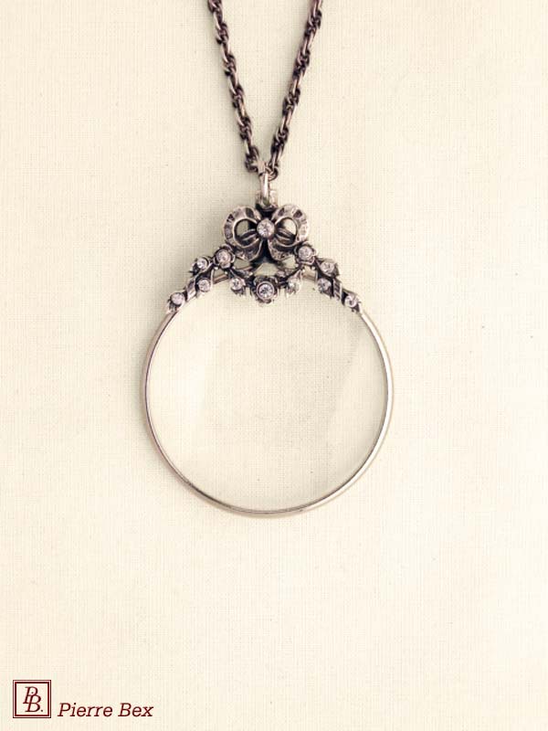 Pierre-Bex Art-Deco magnifying glass necklace 45013-06