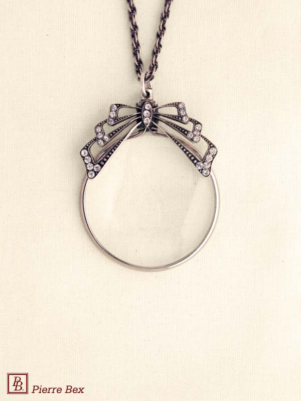 Pierre-Bex Art-Deco magnifying glass necklace 45013-07