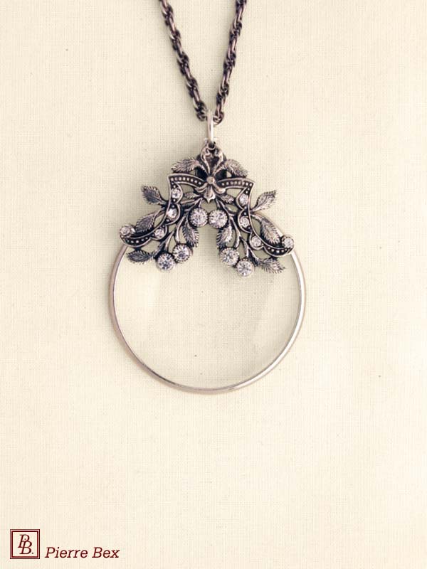 Pierre-Bex Art-Deco magnifying glass necklace 45013-08