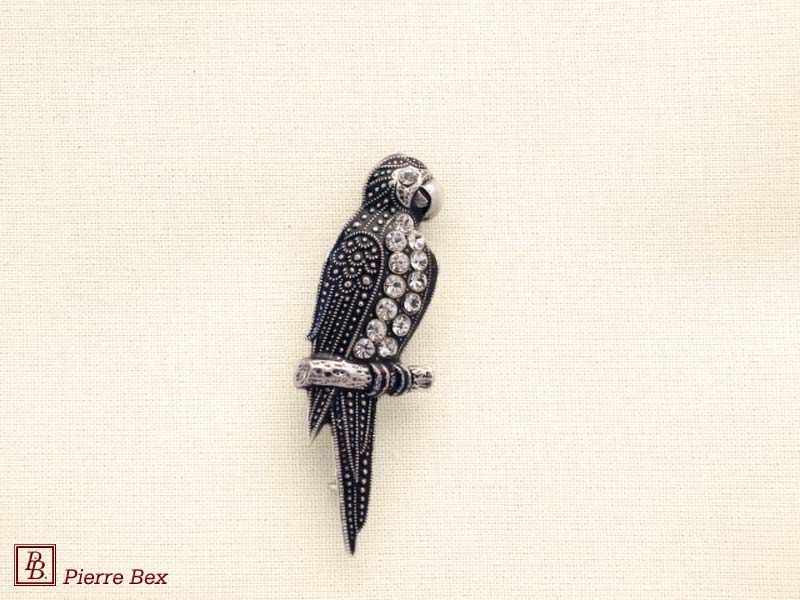Pierre-Bex Art-Deco brooch parot 45356-15