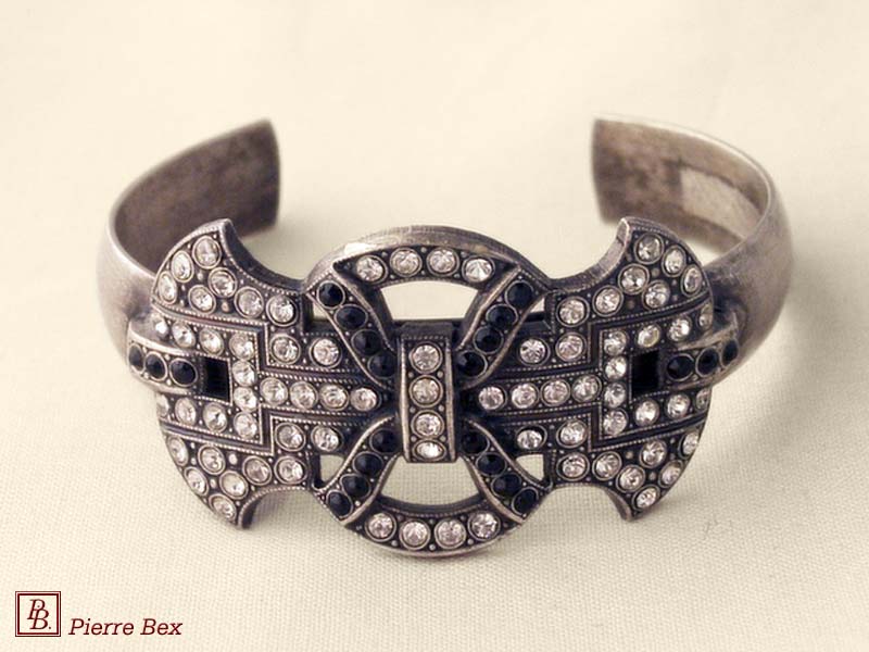 Pierre-Bex Art-Deco bracelet with rhinestones 45452-01