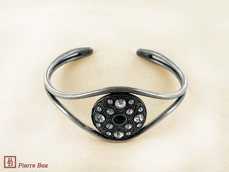 Pierre-Bex Art-Deco bracelet with rhinestones 45772-04