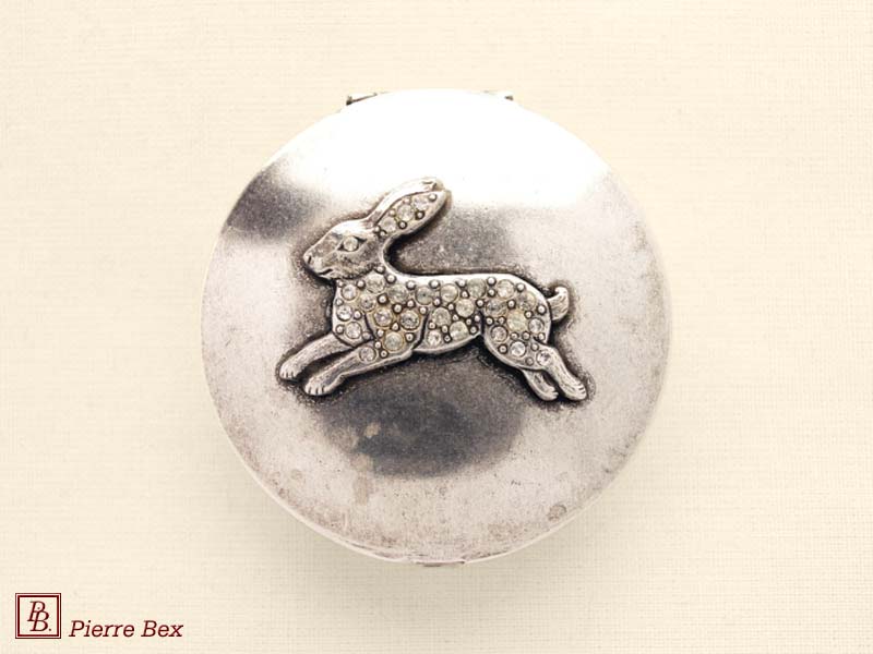 Pierre-Bex Art-Deco pillbox rabbit 45899-14