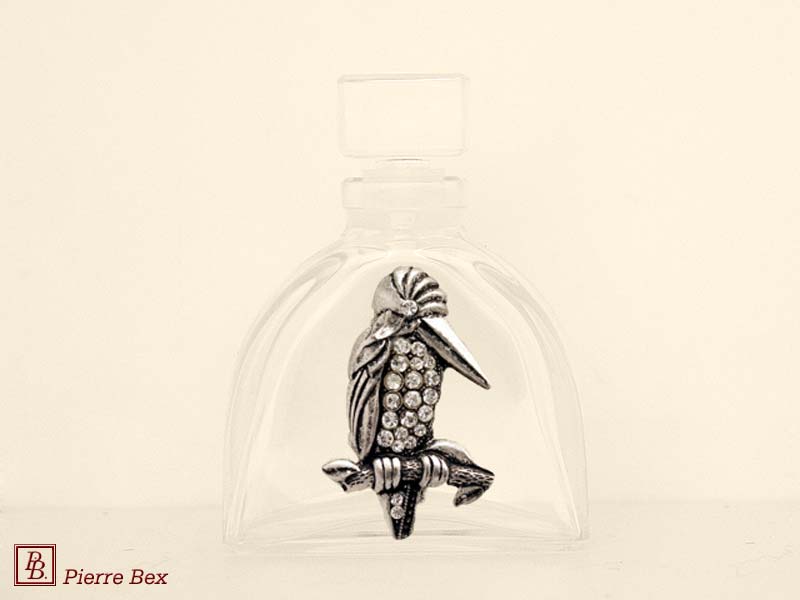 Pierre-Bex Art-Deco perfume bottle pelican 46019-11