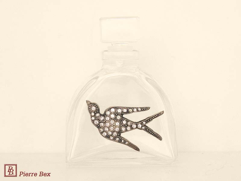 Pierre-Bex Art-Deco perfume bottle swallow 46019-21
